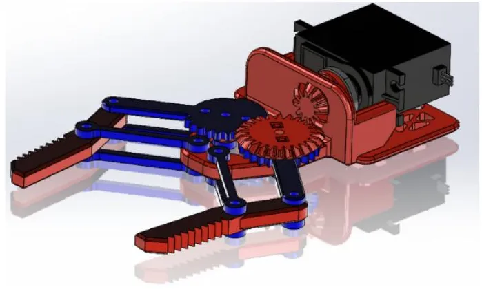 Mobile robotics platform with a gripper used for ROS 2 navigation studies